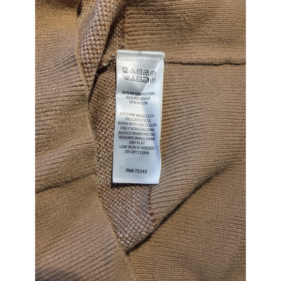 Rachel Zoe Women's Cardigan Button-Up Browns Size M Long Sleeve V Neck - Picture 6 of 6